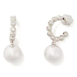 NEW Kate Spade Pearl Drop Huggie Earrings
